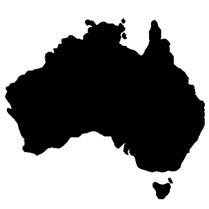 Australian made silhouette logo